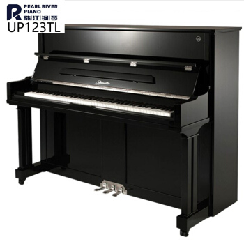 珠江縦型ピアノリッツ88キーボード成人子家庭用演奏型原音ピアノバド緩降琴蓋UP 123 TL黒い直足プロシュート