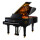 158グランドピアノ黒
